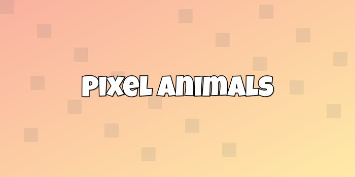 Category cover: Pixel Animals - 1 - cute-cursor.com